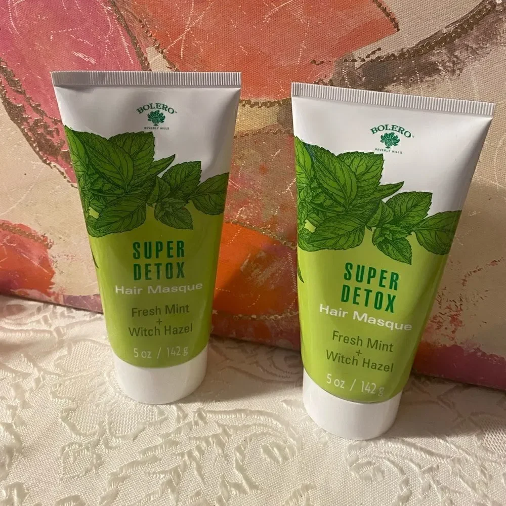 🛍Set Of 2 Pack Beverly Hills Super Detox Hair Masque fresh Mint + Witch 5 FLOZ
